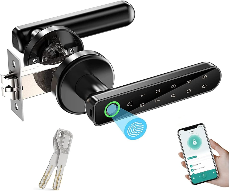 NPF26 4 in 1 keyless entry door handle smart lock